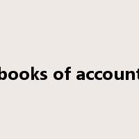 books of account是什么意思
