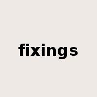 fixings是什么意思
