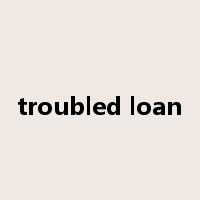 troubled loan是什么意思