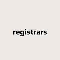 registrars是什么意思