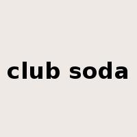 club soda是什么意思