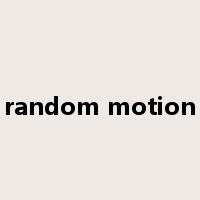 random motion是什么意思