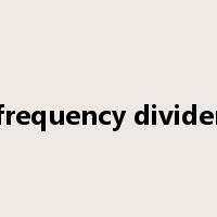 frequency divider是什么意思