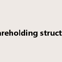 shareholding structure是什么意思