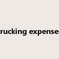 trucking expenses是什么意思
