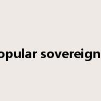 popular sovereignty是什么意思