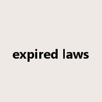 expired laws是什么意思