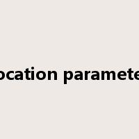 location parameter是什么意思