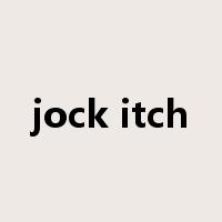 jock itch是什么意思