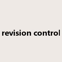 revision control是什么意思