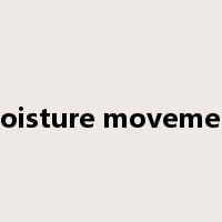 moisture movement是什么意思