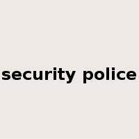 security police是什么意思