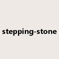 stepping-stone是什么意思