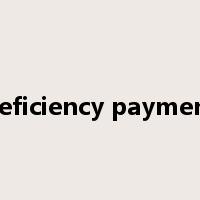 deficiency payment是什么意思