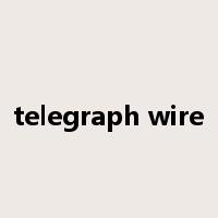 telegraph wire是什么意思