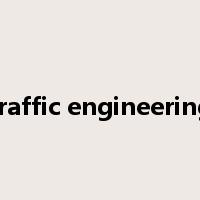 traffic engineering是什么意思