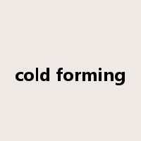 cold forming是什么意思