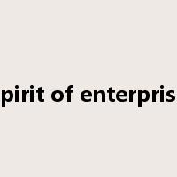 spirit of enterprise是什么意思