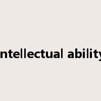intellectual ability是什么意思