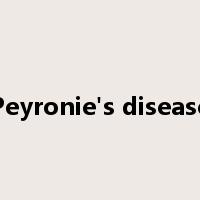Peyronie's disease是什么意思