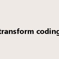 transform coding是什么意思