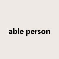 able person是什么意思