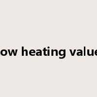 low heating value是什么意思