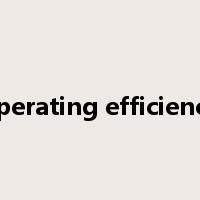 operating efficiency是什么意思