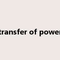 transfer of power是什么意思