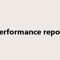 performance report是什么意思