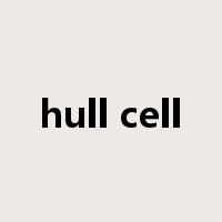 hull cell是什么意思