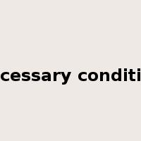 necessary condition是什么意思