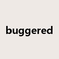 buggered是什么意思