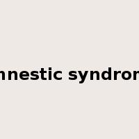 amnestic syndrome是什么意思