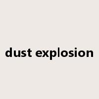 dust explosion是什么意思