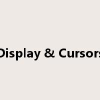 Display & Cursors是什么意思