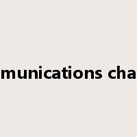 communications channel是什么意思
