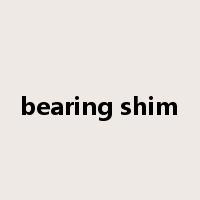 bearing shim是什么意思