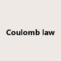 Coulomb law是什么意思