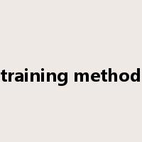 training method是什么意思