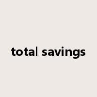 total savings是什么意思