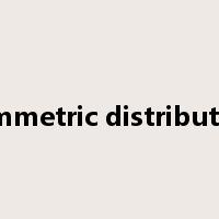symmetric distribution是什么意思