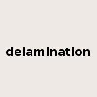delamination是什么意思