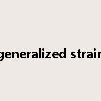 generalized strain是什么意思