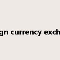 foreign currency exchange是什么意思