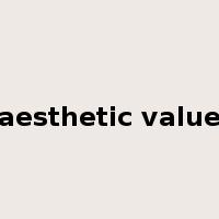 aesthetic value是什么意思