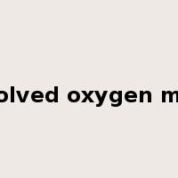 dissolved oxygen meter是什么意思