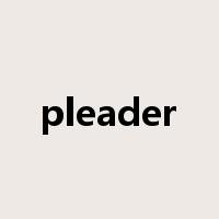 pleader是什么意思