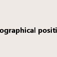 geographical position是什么意思
