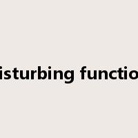 disturbing function是什么意思